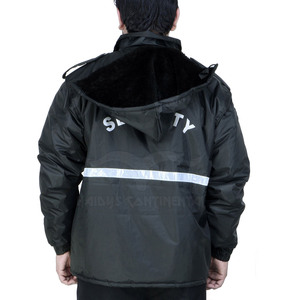 Chaqueta de seguridad a prueba de viento bolsillos laterales hombres chaqueta de seguridad cálida de buena calidad chaqueta de seguridad de manga completa - Product Image 2