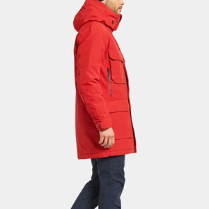 เสื้อโค้ทขนเป็ดสำหรับผู้ชายเสื้อโค้ทปิดซิปมีหลายกระเป๋าดีไซน์ตามสั่ง - Product Image 3