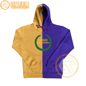 เสื้อมีฮู้ดผ้าฟลีซปักลายสำหรับผู้ชายเสื้อมีฮู้ดสไตล์กรีก PSI - Product Image 5