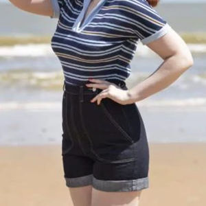 Vintage S Taille Denim Shorts Jeanagers Autre Artisanat Jeans Pantalon Court - Product Image 1