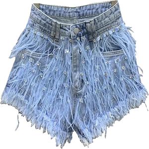 Short en jean-2025 été respirant Slim Fit Short en jean au genou pour femme - Product Image 6