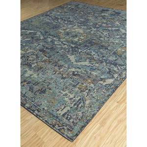 พรมขนสัตว์ถักมือเออร์เบ คลาสสิค บลู ขนาด 9x12 ฟุต ลายเหรียญตรา สำหรับตกแต่งบ้าน ห้องนั่งเล่น หรือทางเดิน-GS-1068 (CS-01) - Product Image 2