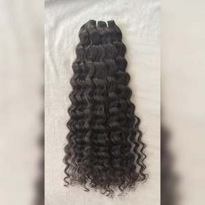 Cheveux humains vierges Remy 100 % naturels du sud de l'Inde, non traités, cuticules alignées, 100 grammes, pour extensions - Product Image 3