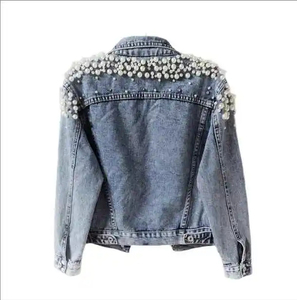 Fournisseurs de haute qualité Denim Tissu Vestes Fabricant Bleu Denim Dames Veste De Vélo Pour Femmes Hiver Puffer Vestes - Product Image 3