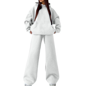 Survêtement ample unisexe tendance pour femme, survêtement ample en coton lourd délavé, survêtement ample - Product Image 6