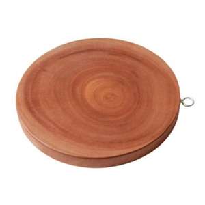 La tabla de cortar de madera más vendida para la preparación y presentación de alimentos versátil con diseño de forma redonda tabla de cortar de madera - Product Image 4