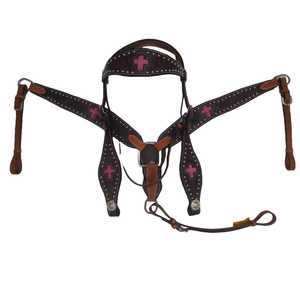 Ensemble de bride et collier de poitrine de style occidental | Équipement durable, réglable, confortable et de qualité supérieure à prix de gros - Product Image 1