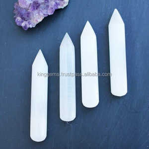 Varita de Masaje de Piedra de Selenita |   Varita de Cristal Pulido para Sanación |   OEM al por Mayor - Product Image 6