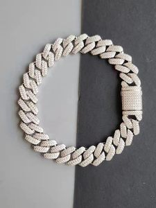 Heavy <b>Iced</b> <b>Out</b> <b>Chain</b> Baguette Cut Moissanite Cuban Link <b>Chain</b> Men's Hip Hop Miami <b>Chain</b> - Product Image 3