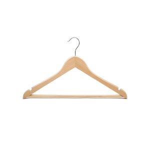 Cintres de costume en bois de ton vintage de qualité supérieure avec pinces en métal personnalisables - Product Image 3