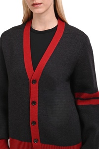 V-Neck High quality Full Sleeve <b>Cardigan</b> Solid Color 100% Acrylic Anti-Wrinkle Quick Dry Breathable Casual Winter Wear - Product Image 4