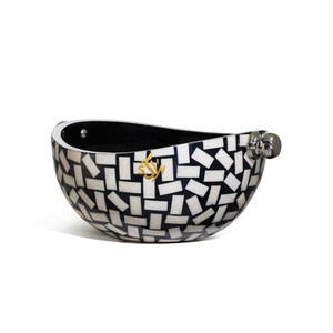 ชามผสมอาหารทำจากไม้รูปทรงกลมฝังกระดูกทำด้วยมือขนาดใหญ่สไตล์ญี่ปุ่นชามเสิร์ฟช็อกโกแลต - Product Image 5