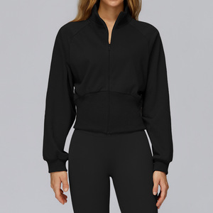Nouveau léger grande taille épaissi col montant chaud à capuche veste de sport femmes vêtements de loisirs Yoga formation Fitness en plein air - Product Image 4