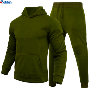 Ensemble sweat-shirt et pantalon de survêtement pour homme, décontracté, uni, lourd, respirant, kit 2 en 1 - Product Image 4