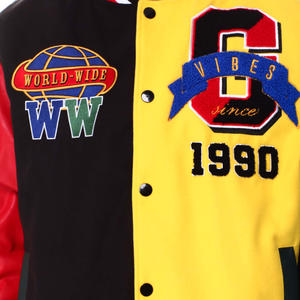 Chaqueta bomber de lana de gran tamaño para hombre hecha a medida de la mejor calidad estilo Letterman profesional transpirable para invierno - Product Image 6