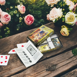 Naipes de Papel Personalizados de Doble Cara 2025, Diseño de Póker, Impermeables, con Logotipo, Naipes de <span class=keywords><strong>Tarot</strong></span> de Papel - Product Image 6