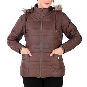 Women's Casual Lightweight <b>Sheep</b> <b>Skin</b> Puffer <b>Jacket</b> Plus Size Quilted Breathable Nylon Dyed Fabric Heated Winter Adults Outdoor - Product Image 1
