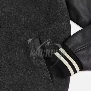 Hot New Personalizable 100% Cotton Varsity Jacket para hombres Stand Collar Design for Winter-Industry Trending Precio al por mayor - Product Image 5