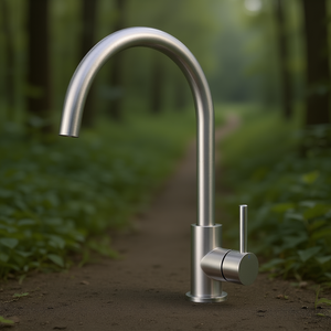 HM Dual Handle Kitchen Faucet Stainless Steel Pull-Out <b>Spray</b> Sink Mixer 360 Rotation with 2 <b>Spray</b>/Stream Jets Plated Finish - Product Image 3