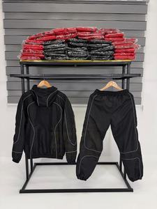 Ensemble de survêtement de sport pour homme personnalisé, coupe-vent, tenue de course, tenue d'entraînement en plein air, survêtements, OEM disponible - Product Image 2