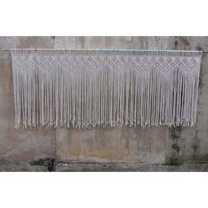 Bohemian <b>Macrame</b> Valance and Window <b>Curtain</b> Beautiful Wall Hanging for Decorative Usage - Product Image 1