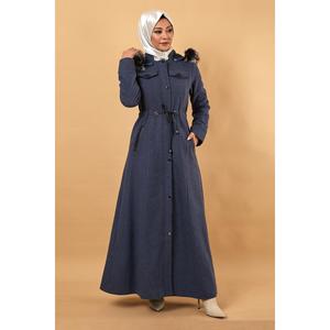 Manteau court matelassé réversible Mega Merchant en laine avec détails en cuir, col montant, grande taille, en coton, fausse fourrure, cachemire et lin - Product Image 6