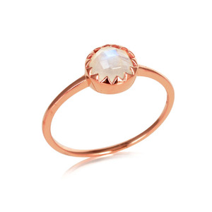 Wholesale 925 <b>Sterling</b> <b>Silver</b> <b>Ring</b> Gold Plating Rainbow Moon Gemstone <b>Set</b> Nice Natural Stone Bezel Setting for Weddings Parties - Product Image 3