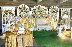 Panneaux découpés au laser style marocain Mehndi & Sangeet – Achetez un cadre de scène de mariage moderne blanc personnalisé pour réception – Vente à Londres - Product Image 4