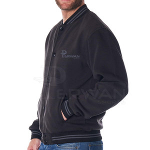Veste de style de rue d'hiver pour hommes de la meilleure qualité Letterman Design avec col montant à séchage rapide Nouvelle version - Product Image 2