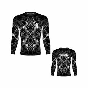 Vente en gros Rashguard de Jiu-Jitsu sans Gi à manches longues, unisexe, en polyester et élasthanne, personnalisable avec logo - Product Image 1