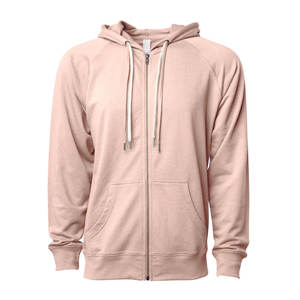 Sweat à capuche zippé de haute qualité 450 g/m², épais, couleur unie, 100 % coton, écologique, coupe-vent, unisexe, hiver 2024 - Product Image 4