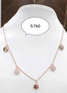 Best Quality Bezel Inlay Technology Rose <b>Gold</b> 18K Body Jewelry <b>Chain</b> Fashion Women's Party Gift Customization India - Product Image 5