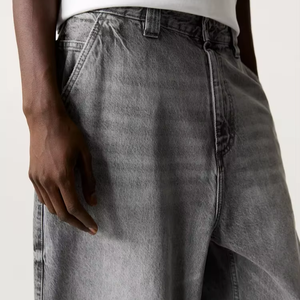 Jeans Anchos de Mezclilla para Hombre, Estilo Vintage, Sólidos, para Primavera/Invierno, Oversize, Lavados, Ecológicos, de Alta Calidad, con Logotipo Personalizado, ODM - Product Image 1