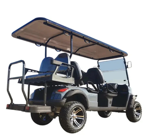 Voiture de tourisme 24V pour club, 7-8 places, 4KW, chariot de golf électrique tout-terrain, génération d'énergie par panneaux solaires, certifiée CE - Product Image 2