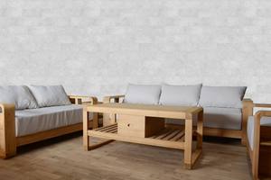 ชุดสวนกลางแจ้งเฟอร์นิเจอร์จากเวียดนามความหนาแน่นสูงฟองน้ำสีเทาโซฟาชุดสวนโซฟากลางแจ้งโซฟาไม้สักกลางแจ้ง - Product Image 4