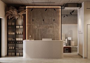 Mostrador de Recepción Moderno y Versátil de Madera para Salón, Barbería, Gimnasio, Taller, Supermercado, Almacén, Mueble Comercial Plegable - Product Image 2