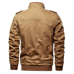 Chaqueta bomber de nailon personalizada de alta calidad para hombre, chaqueta de lona de invierno con logotipo personalizado impermeable de bajo peso, logotipo frontal al por mayor - Product Image 2