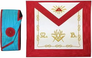 Worshipful Master Scottish Rite Regalia Set Tablier et étui Royal Arch Full Dressed Collar OEM Serviced - Product Image 3