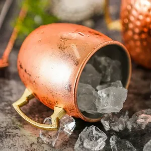 Smooth Handcrafted Copper Moscow Mule <b>Mug</b> Customized Copper <b>Mugs</b> Goblet Gift Accessories - Product Image 2