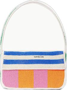 Sacs à main brodés personnalisés avec des perles pour la mode, design unique, sacs à main ethniques faits à la main avec des perles de graines pour les événements formels - Product Image 4