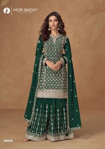 Magnifique soie Chinnon de qualité supérieure avec broderie Salwar Costume Fabricant et fournisseur de l'Inde au taux le plus bas - Product Image 5