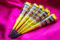 CONE AU HENNA NOIR PACK DE 12 PIÈCES | 25 GM CHACUN | GOLECHA HENNA CONE