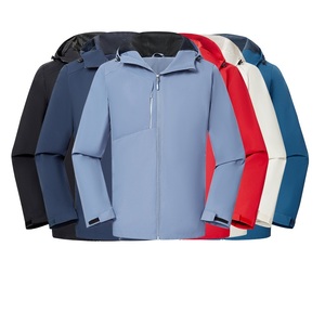 Veste d'automne unisexe imperméable coupe-vent à une seule couche, prix d'usine Chine Bangladesh, logo personnalisé OEM, broderie - Product Image 1