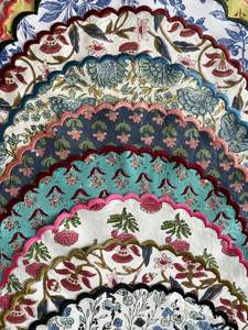 Mezcle y combine estampados Indian Floral Hand Block impreso 100% alfombrillas de tela de algodón puro manteles reutilizables sostenibles - Product Image 2