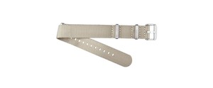 Bracelets de montre connectée unisexe 20-22 mm B20 en nylon beige 27 cm, élastiques, résistants à l'eau, respirants, légers, souples et ajustables pour le sport - Product Image 4