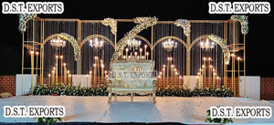 Encantadora recepción noche vela decoración de pared elegante vela telón de fondo pared para boda escenario boda evento vela pared telón de fondo - Product Image 6