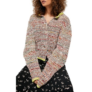 เสื้อคลุมคาร์ดิแกนผู้หญิงทรงยาวลำลอง ยี่ห้อ Free People รุ่น Walk on by Marled ไซส์กลาง ลายพิมพ์ - Product Image 1