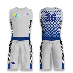 Uniformes de basket-ball personnalisés Uniformes de basket-ball pour hommes Ensemble d'uniformes de basket-ball vierges - Product Image 5