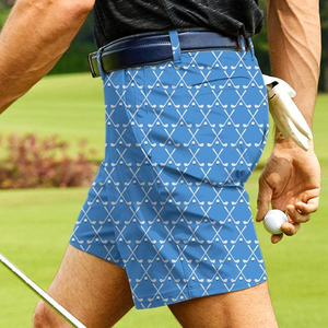 Pantalones cortos de golf XS para hombre, de secado rápido, que absorbe la humedad, antiarrugas, con logotipo personalizado medio, patrón de algodón, Color sólido, entrenamiento informal, uso en el gimnasio - Product Image 4