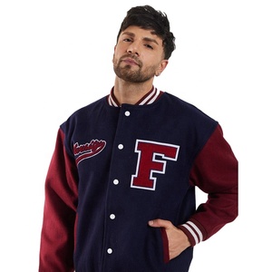 High Quality Formal Varsity Oversized Fit Vintage Baseball Men's <b>Jacket</b> Custom Front Logo Winter <b>Jacket</b> Clothing FTI-VJ-011 - Product Image 5